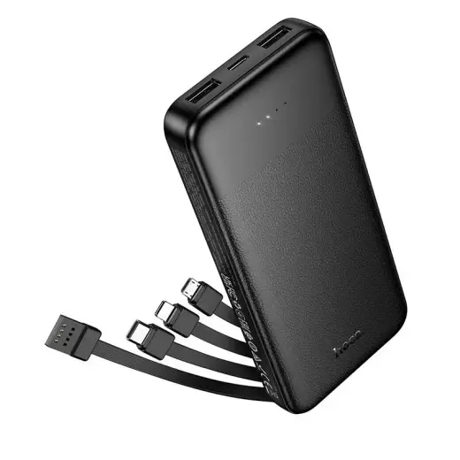 Hoco J163 Power Bank | 10,000 mAh | 10W | USB-A, USB-C, Lightning, Micro USB | black