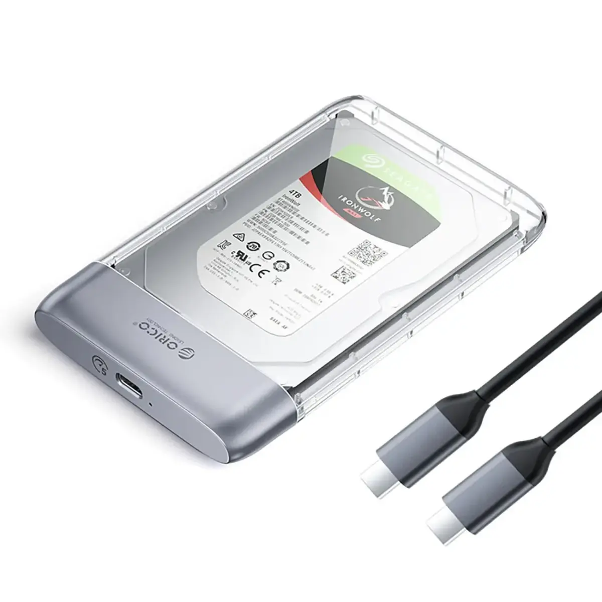 Orico TX25C3 2.5" HDD|SSD USB-C 5Gb|s Disk Drive - Transparent