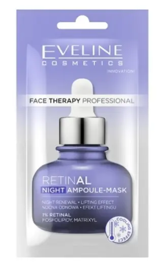 Eveline Cosmetics, Therapy Professional, Retinol, Lifting, Night Sleeping Mask, 8 ml