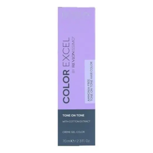 Revlon, Color Excel, Permanent Hair Dye, 7.34 Medium Golden Copper Blonde, 70 ml