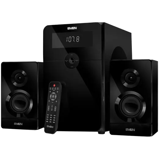 Speakers SVEN MS-2250, black (80W, FM, USB/SD, Display, RC, Bluetooth)