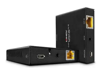 LINDY Cat.6 HDMI 18G & IR Extender with PoC & Loop Out - transmitter and receiver - video|audio|infrared|power extender