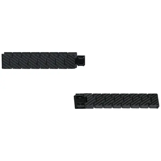 Band PITAKA Carbon Fiber Retro for Apple Watch 1|2|3|4|5|6|7|8|9|10|SE|Ultra|Ultra2 black grey Photo