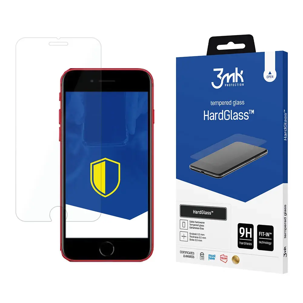 3mk HardGlass™ aizsargstikls telefonam iPhone SE 2020