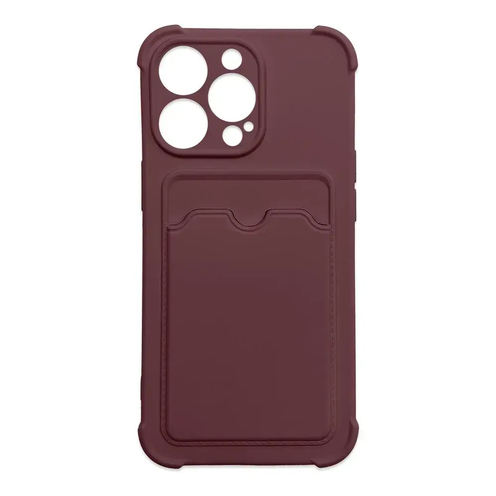 Card Armor grāmatveida maciņš telefonam iPhone 12 Pro rozā