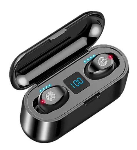 Fusion ZS2P Airpods Bluetooth 5.0 Austiņas ar Mikrofonu melnas
