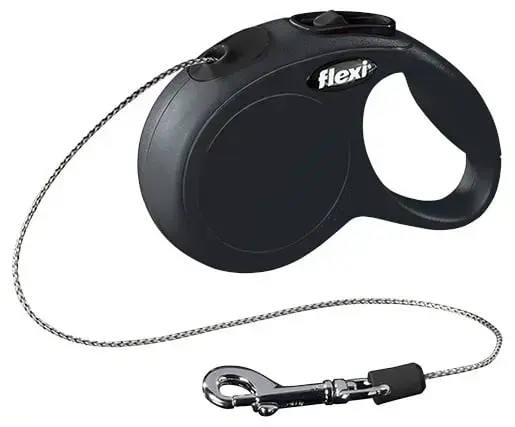 Inerces pavada suņiem: FLEXI Classic Cord Leashes XS 3m, krāsa : melna