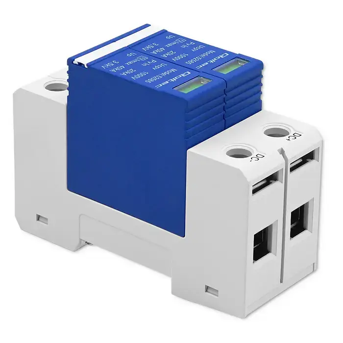 Qoltec DC surge protector arrester| 2P | 1000V | T2 | C