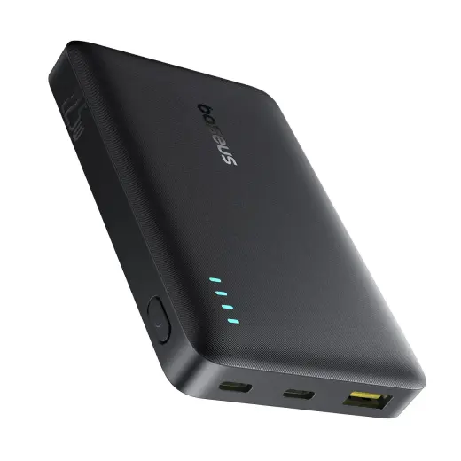 Baseus EnerFill FP21 ārējais akumulators (powerbank) | 10 000 mAh | 22.5W | USB-A, USB-C | melns