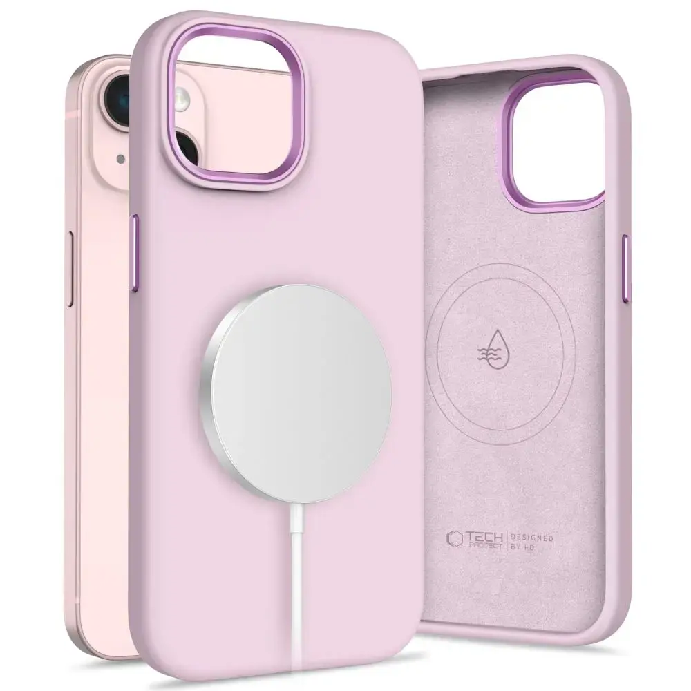 TECH-PROTECT SILICONE PURE MAGSAFE IPHONE 15 PINK PEARL