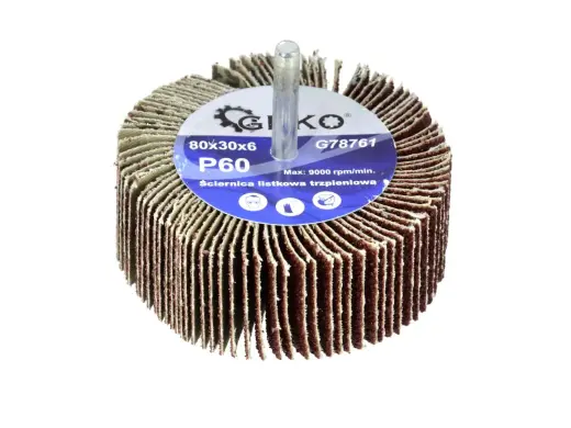 Abrasiivne lamellketas P60 80x30mm 6mm varrega