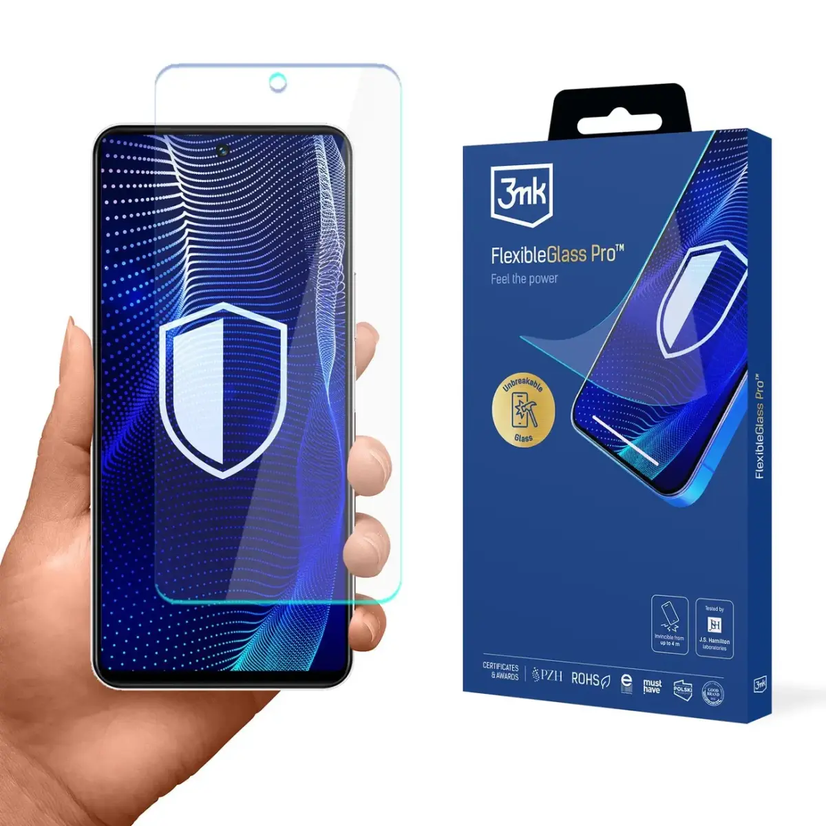 Hybrid glass 3mk FlexibleGlass Pro on Vivo Y19s