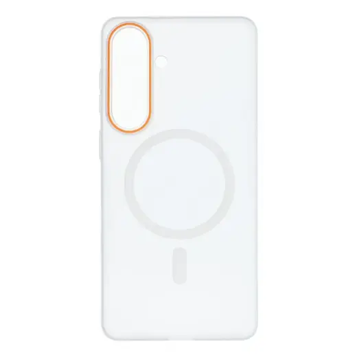 GO ORANGE telefono dėklas su MagSafe palaikymu Samsung Galaxy S26+ (S947) skaidrus