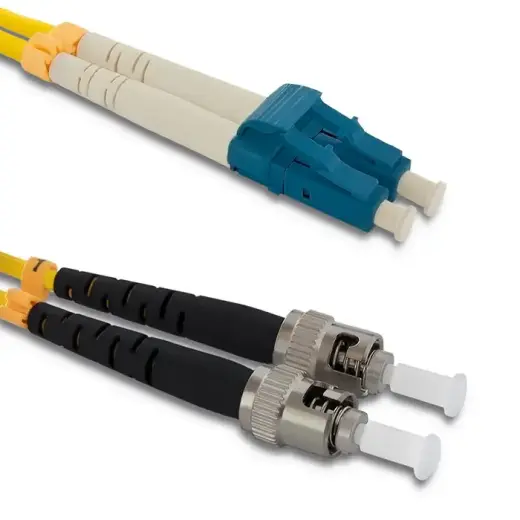 Qoltec Patchcord fiber optic LC/UPC - ST/UPC | Singlemode | 9/125 | G652D | Duplex | 1m