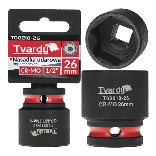 Löövpadrun 1/2" 6PT 26mm CR-MO