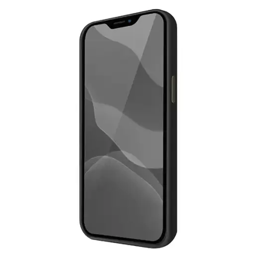 UNIQ etui Lino Hue iPhone 12 Pro Max 6,7" czarny|ink black Antimicrobial Photo