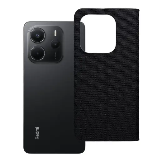 SENSITIVE Book case for XIAOMI Redmi Note 14 4G (GLOBAL - 164,84mm x 78,15mm x 8,16mm) black