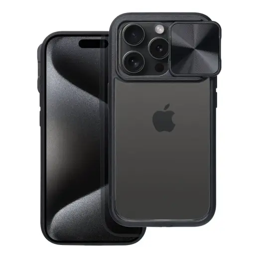 SLIDER phone case for iPhone 15 Plus black