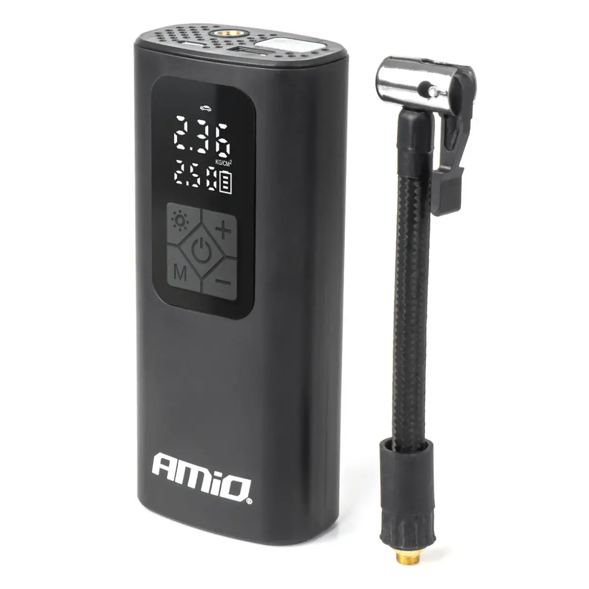 Portable air compressor LED USB-C 40W AMIO-04377