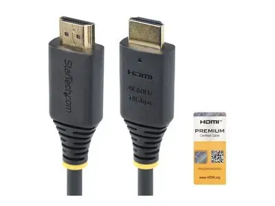StarTech.com 1.6ft (50cm) Premium Certified High Speed HDMI Cable, 4K60Hz - HDMI cable with Ethernet - 50 cm