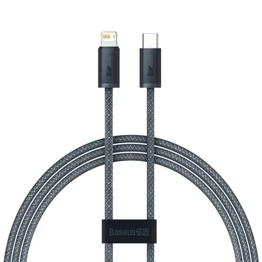 Baseus CALD000016 datu pārraides un uzlādes vads | USB-C uz Lightning | 20W | 1m | pelēks