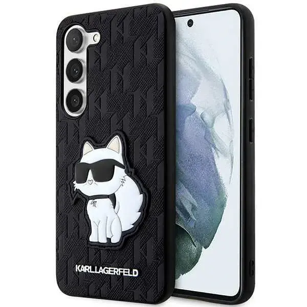 Karl Lagerfeld KLHCS23SSAKLHCPK S23 S911 hardcase czarny|black Saffiano Monogram Choupette