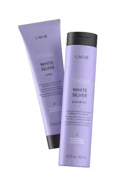 Lakmé Teknia White Silver Pack 300 Ml + 250 Ml