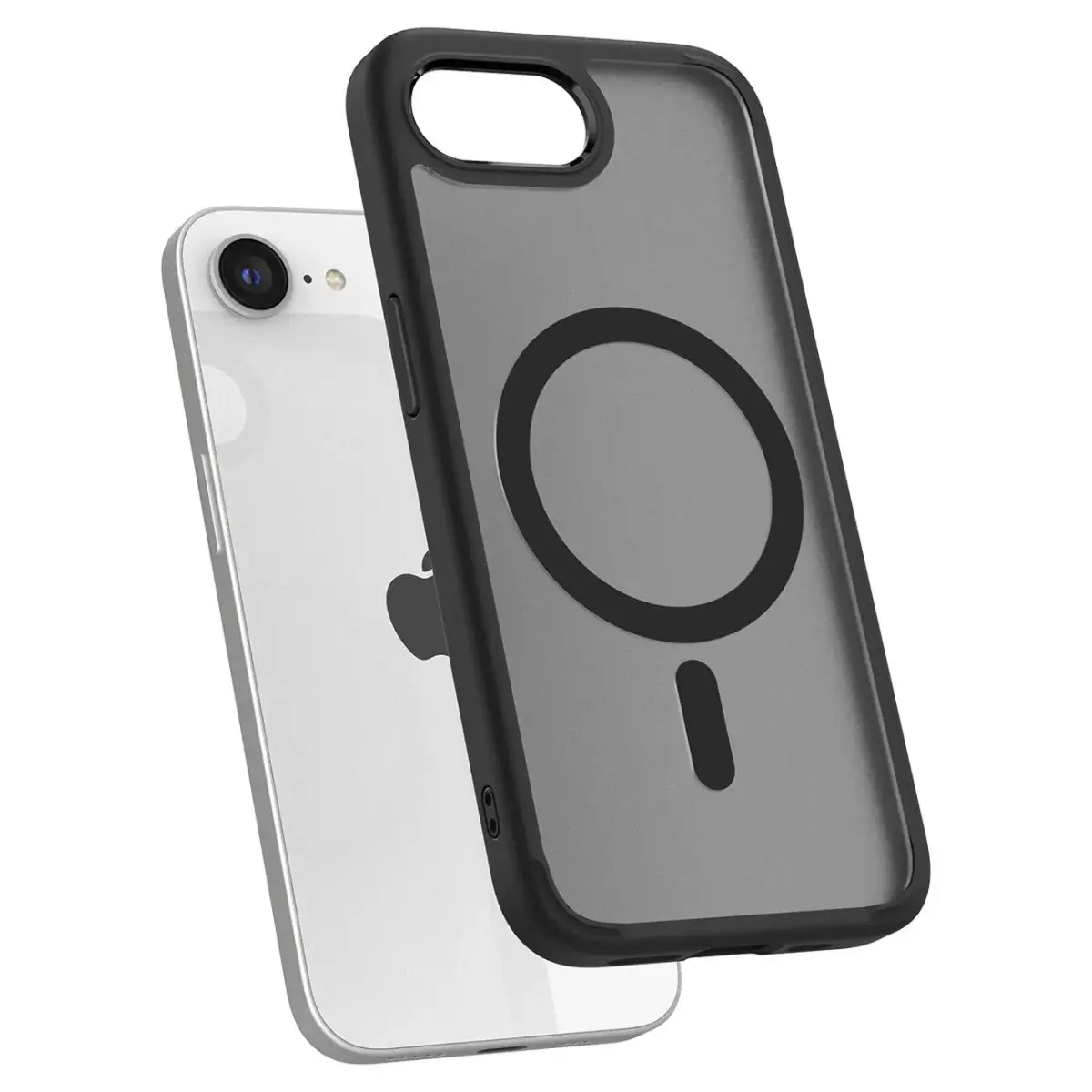 Spigen Ultra Hybrid telefoniümbris iPhone SE 4 jaoks, must