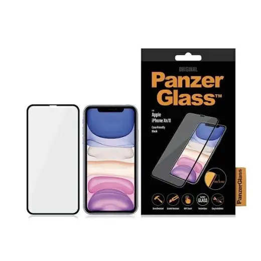 PanzerGlass E2E Super+ защитное стекло для телефона iPhone XR | 11 с черной рамкой