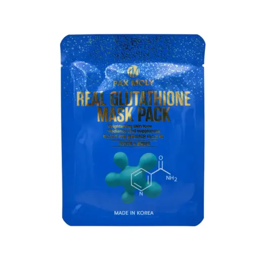 PaxMoly, Real Glutathione, Brightening & Hydrating, Sheet Mask, Face, Day & Night, 25 ml