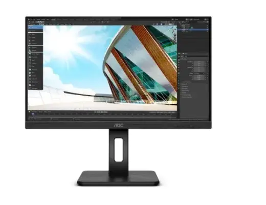 AOC P2 U27P2 LED display 68.6 cm (27") 3840 x 2160 pixels 4K Ultra HD Black