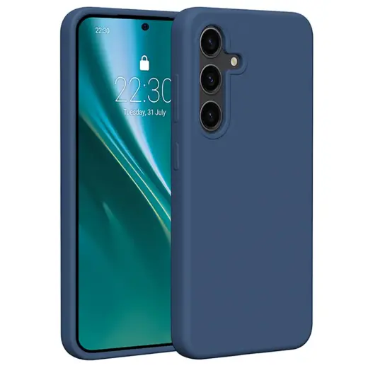 Etteri Silicone phone case for Samsung Galaxy S25 Plus dark blue