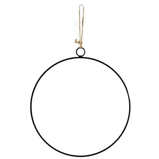 Decor ring round 40cm, black