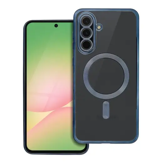 Electro Mag telefono dėklas su MagSafe palaikymu Samsung Galaxy A56 (A566) mėlynas