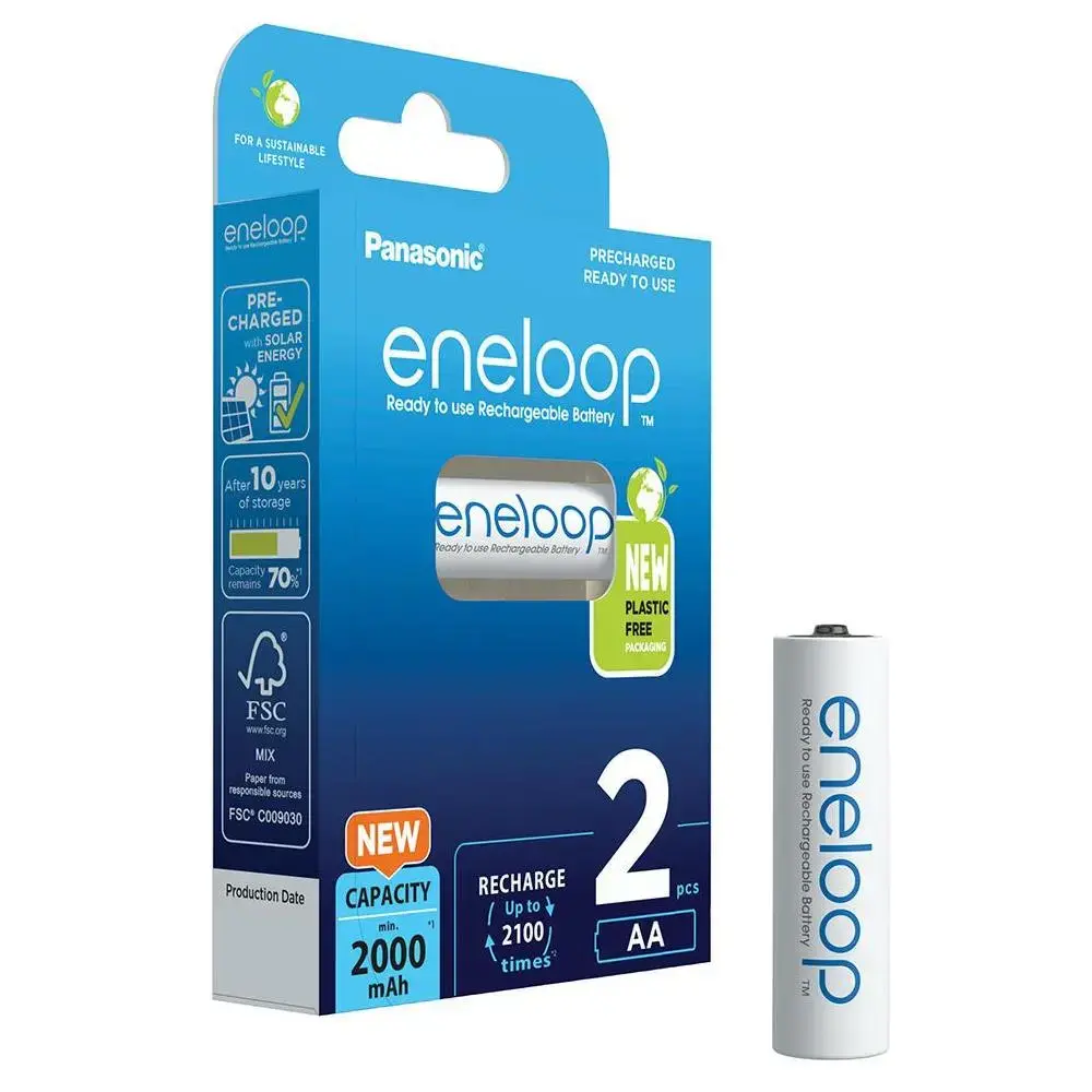 Panasonic Eneloop AA 2000mAh rechargeable - 2 pcs