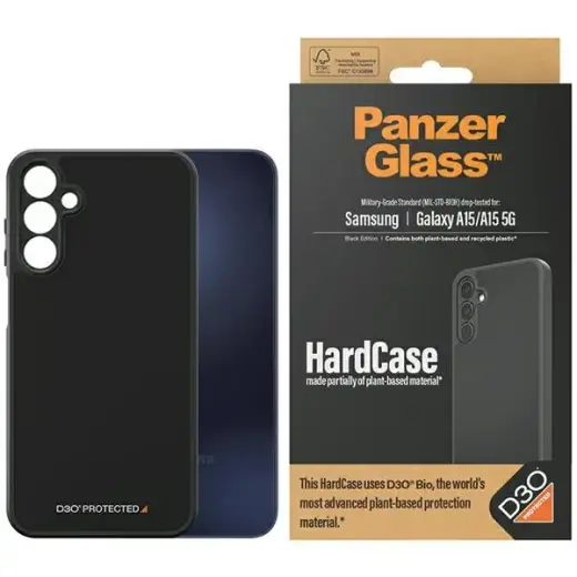 PanzerGlass HardCase Sam A15 | A15 5G D3O 3xMilitary grade czarny|black 0467