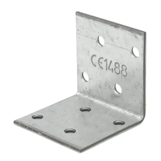 Angle bracket KM1 40x40x40x2mm, wide corner mounting