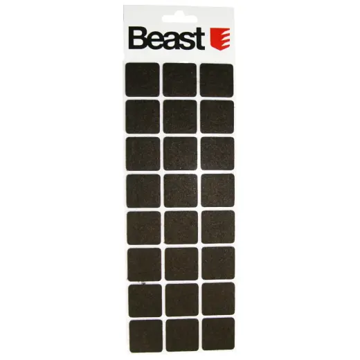 Furniture felt pad square 28x3mm 24pcs.