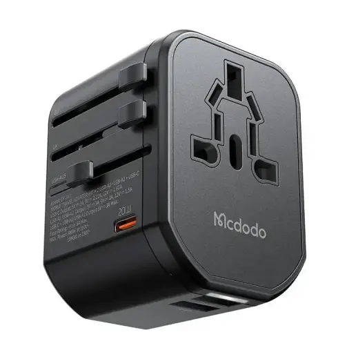Universal wall charger Mcdodo EU|US|AU|UK CP-3471, PD 20W (black)