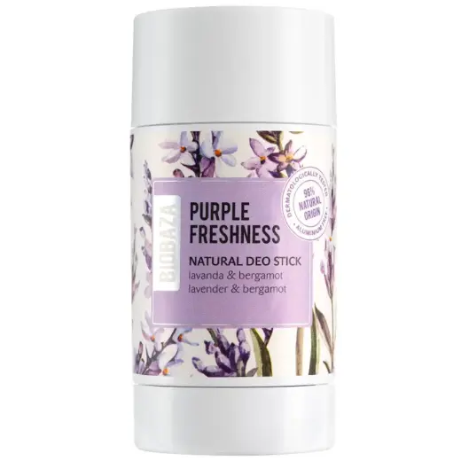 Biobaza, Purple Freshness, Natural Ingredients, Refreshing & Soothing, Citrus, Deodorant Stick, Unisex, 50 ml