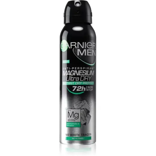 Garnier Magnesium Ultra Dry Deospray - Men's Antiperspirant with Magnesium - 150 Ml