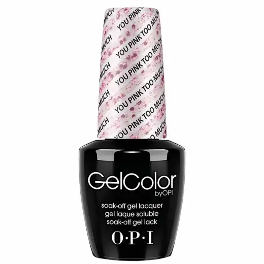 Opi, Gel Color, Semi-Permanent Nail Polish, GC G40, You Pink Too Much, 15 ml