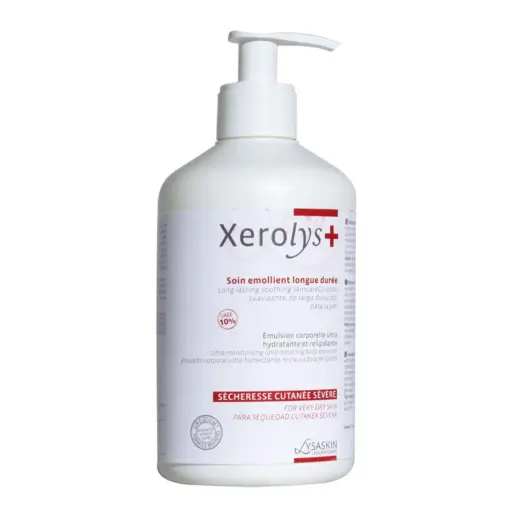 Lab Lysaskin, Xerolys+, Urea, Emollient, Body Emulsion, For Face & Body, Daily, 500 ml