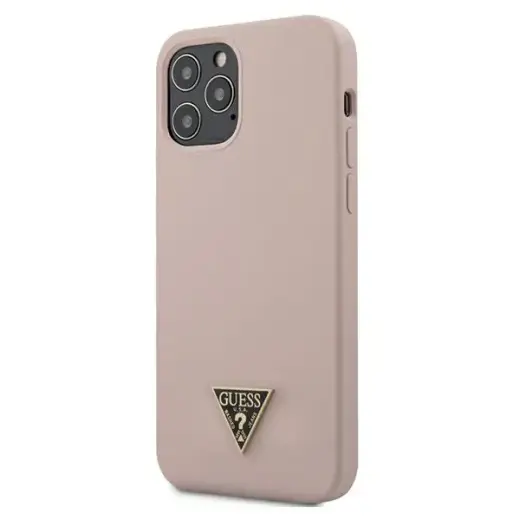 Guess GUHCP12MLSTMLP чехол для телефона для iPhone 12 / 12 Pro светло-розовый