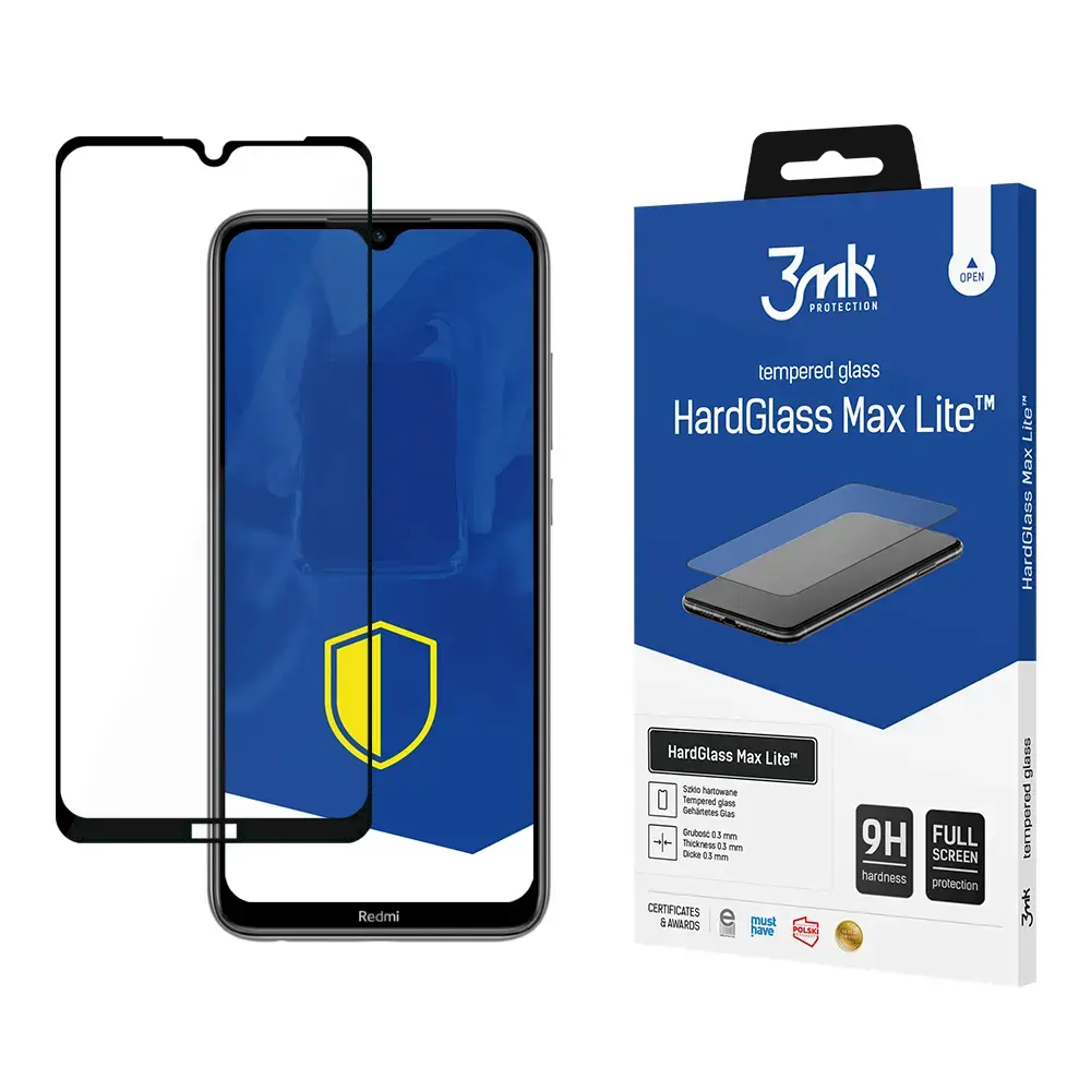 Xiaomi Redmi Note 8T Black - 3mk HardGlass Max Lite™ screen protector