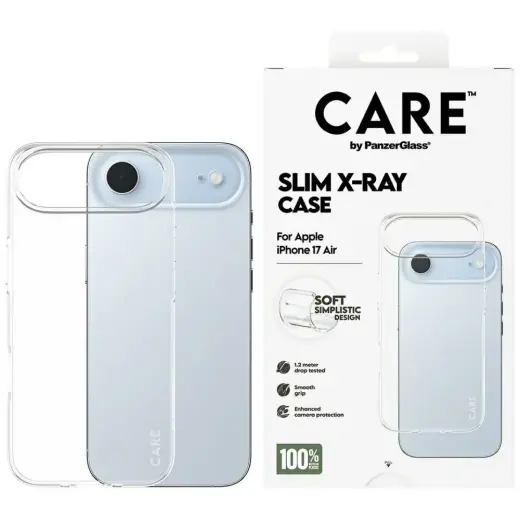 Case CARE by PanzerGlass Fashionable X-Ray Soft Basic for iPhone Air transparent