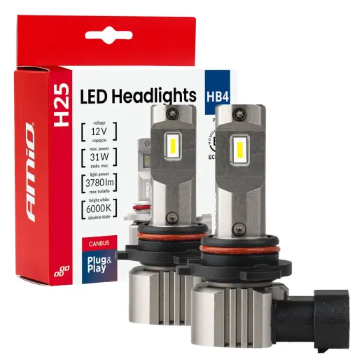 LED Headlights Series H25 CANBUS HB4 9006 12V 31W AMIO-04715