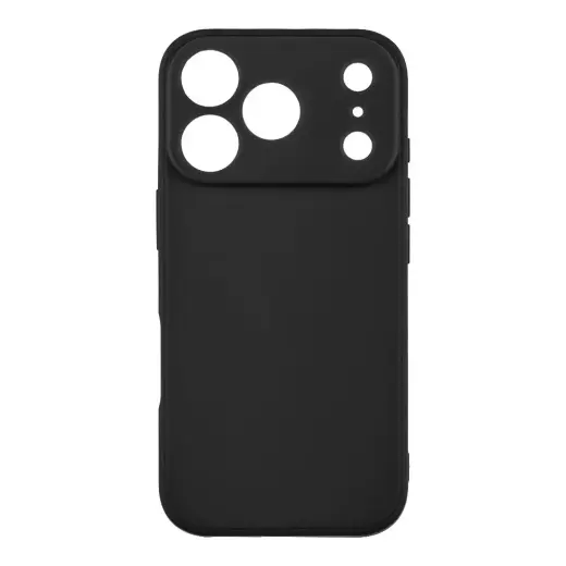 OBAL:ME Matte TPU Cover telefoniümbris, sobib iPhone 17 Pro jaoks, must
