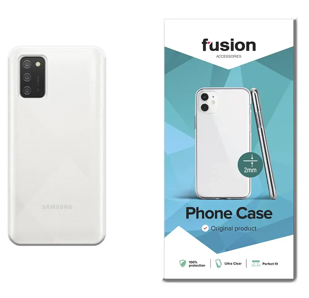 Fusion ultra clear series 2 mm silikona aizsargapvalks Samsung A025 Galaxy A02S caurspīdīgs (EU Blister)