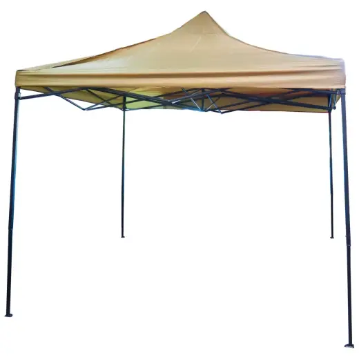 Garden canopy 3x3m brown